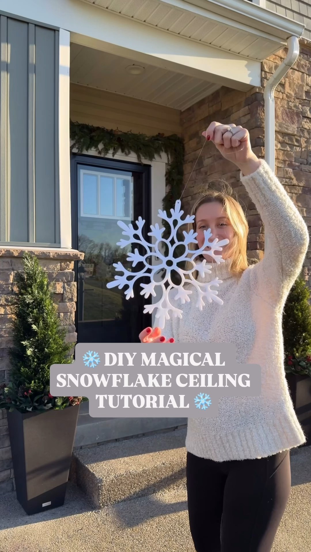 Our little snowflake ceiling! 

#LTKHoliday #LTKHome #LTKFindsUnder50