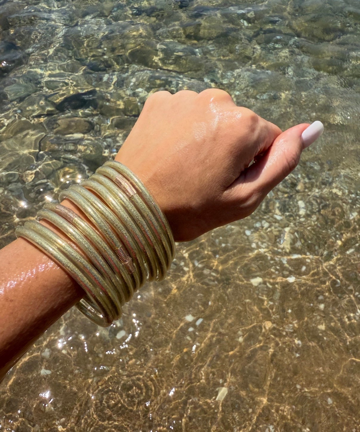 The perfect summer bangles for the beach or pool! They’re bendable and fully water proof!

#LTKSwim #LTKBeauty