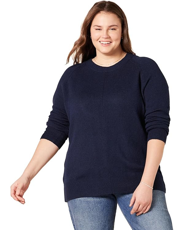 Amazon Essentials Women's Regular-Fit Soft Touch Long-Sleeve Crewneck Sweater | Amazon (US)
