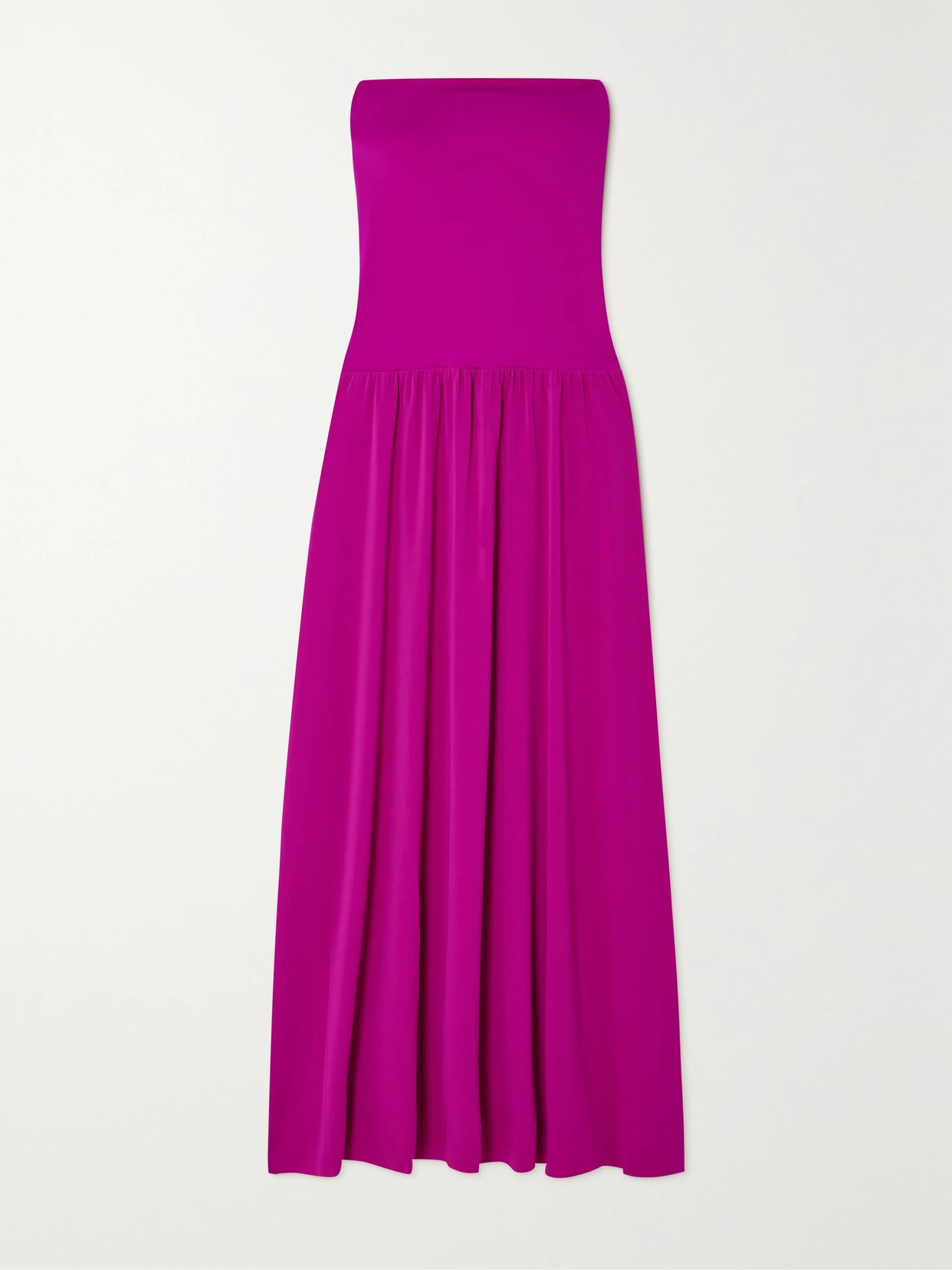 Eres - Oda Strapless Stretch-jersey Maxi Dress - Pink | NET-A-PORTER (US)