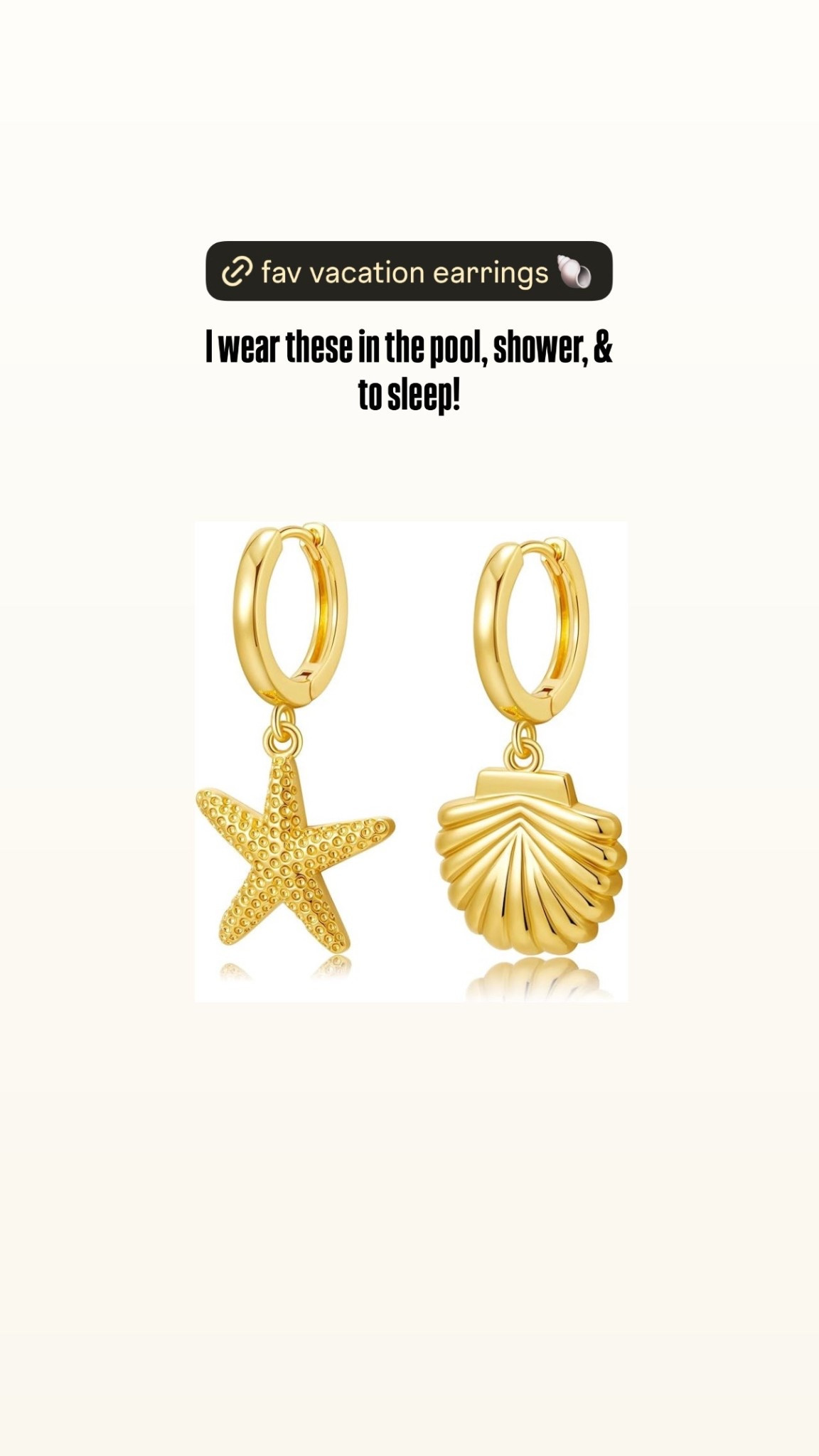 Vacation earrings! Perfect for a beach vacay 🌊🐚☀️