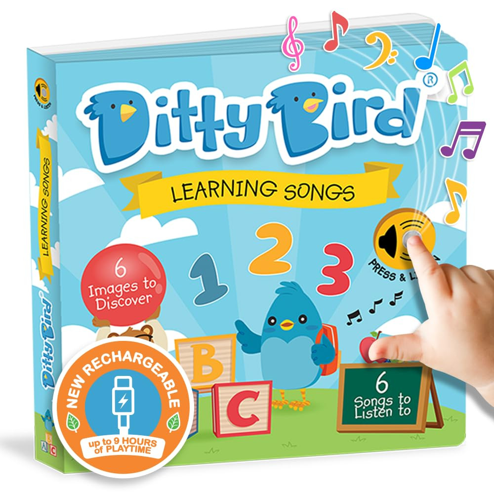 Ditty Bird Learning Songs Interactive Musical Book for Toddlers 1- 3 Sing-Along Boardbook for Bab... | Amazon (CA)