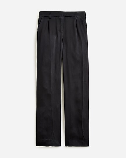 Straight-leg essential pant in luster crepe | J. Crew US