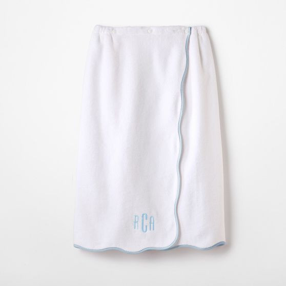 Scalloped Spa Towel Wrap | Mark and Graham