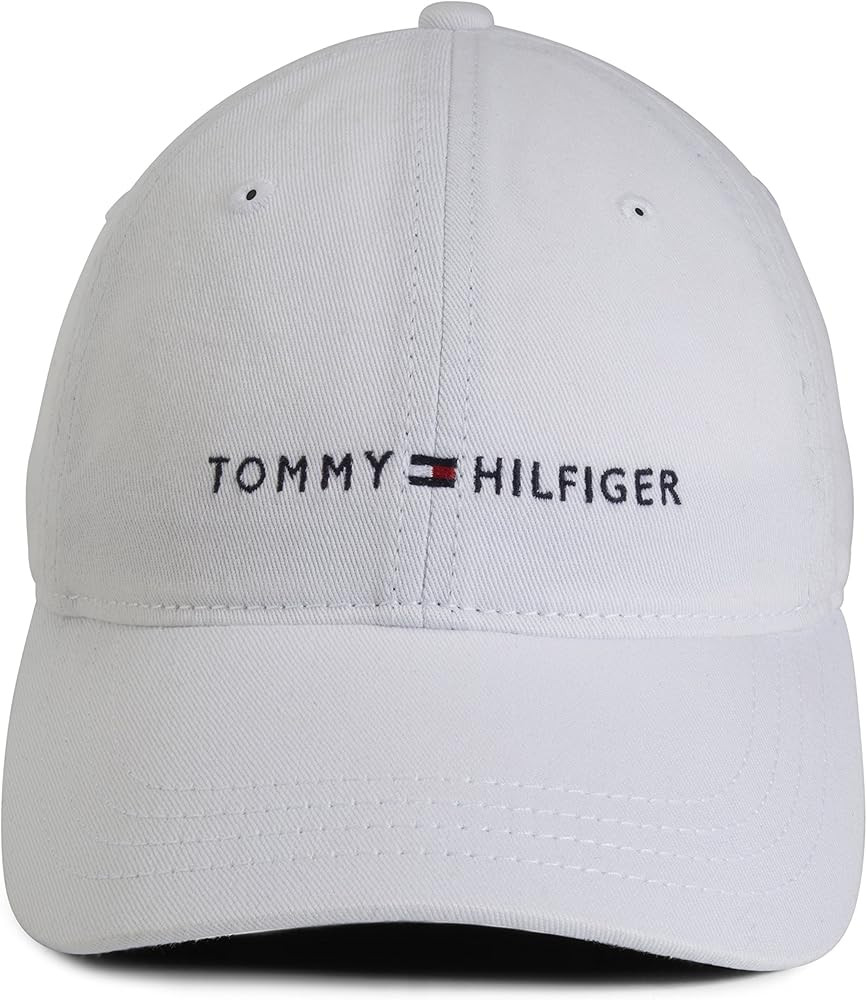 Tommy Hilfiger Men's Cotton Logo Adjustable Baseball Cap | Amazon (US)