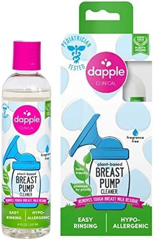 Breast Pump Soap by Dapple Baby, 8 Fl Oz Bottle, Fragrance Free, Plant Based & Hypoallergenic Liquid | Amazon (US)