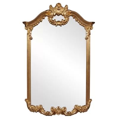 ArchCrowned top Bright Gold Wall Mirror Astoria Grand | Wayfair North America