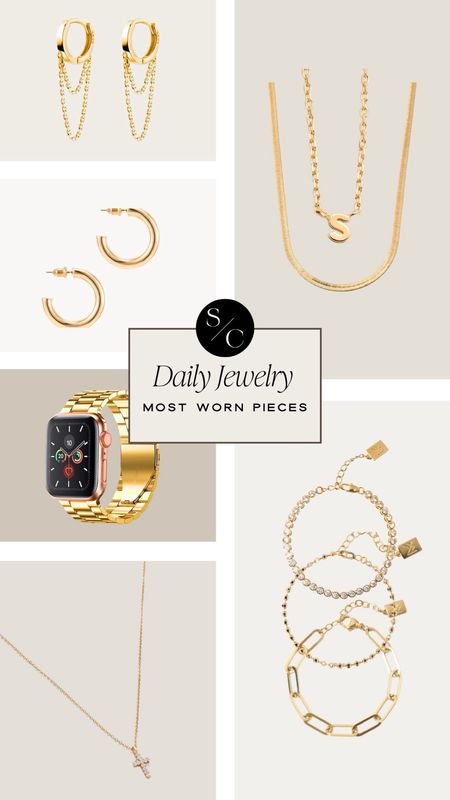 Daily Jewelry | My Most Worn Pieces ✨ 

Gold jewelry, Amazon jewelry, Apple Watch band, bracelets, gold necklaces, everyday jewelry, gift for her, Valentine’s Day gift for her 

#LTKHoliday #LTKstyletip #LTKbeauty