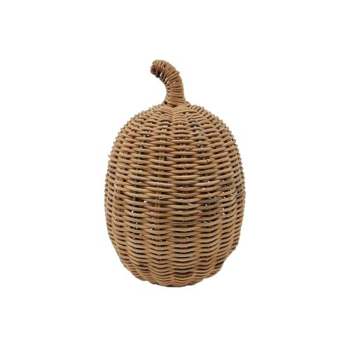 Ashland Rattan Pumpkin Tabletop Decor Brown 9.5" Fall Decor | Amazon (US)