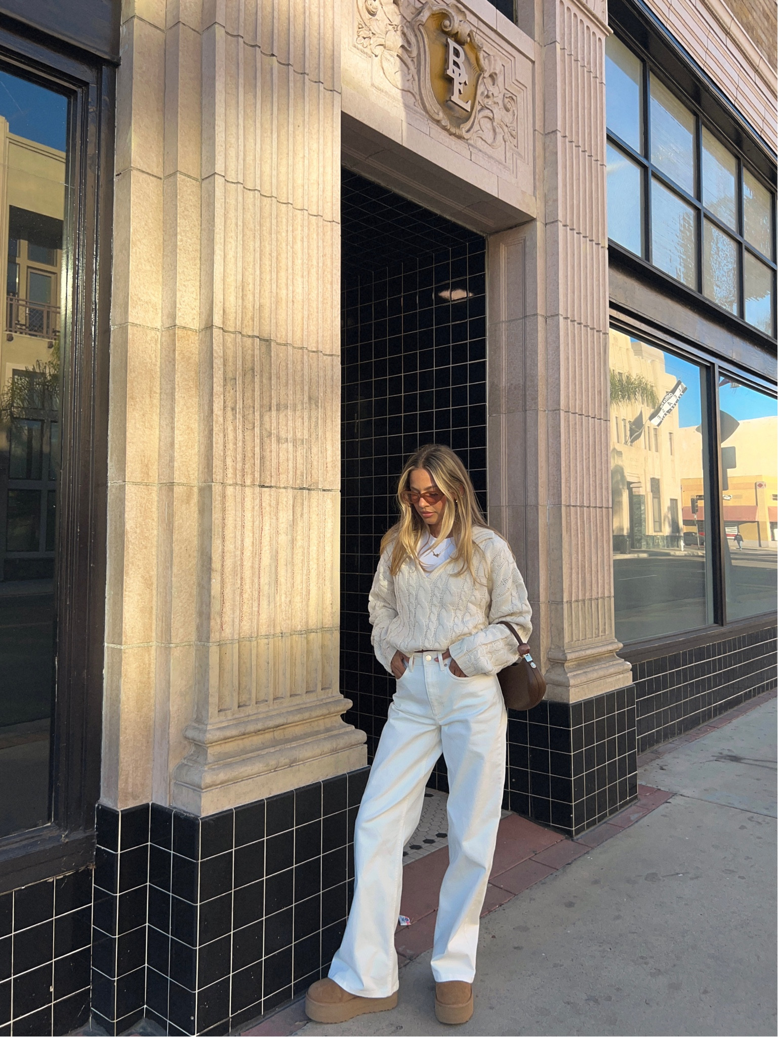 Neutral casual outfit. Jeans and sweater are from nakd ( couldn’t link ) linking a more affordable option  