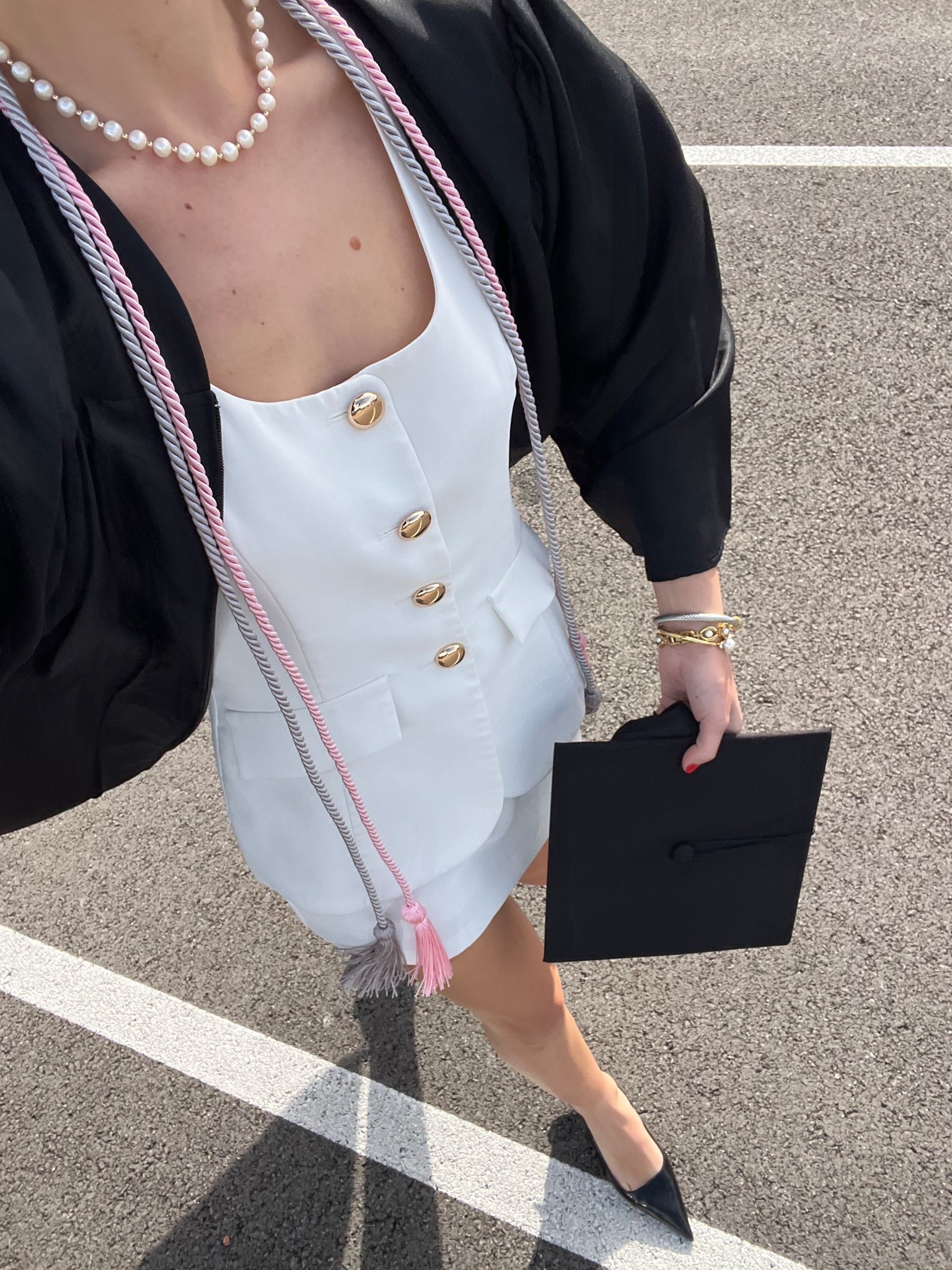 Grad season!!! #UniversityofArkansas #CollegeGrad #Graduation #GraduationDress #GraduationOutfit #WhiteDress #WhiteRomper 

#LTKStyleTip #LTKU #LTKBeauty