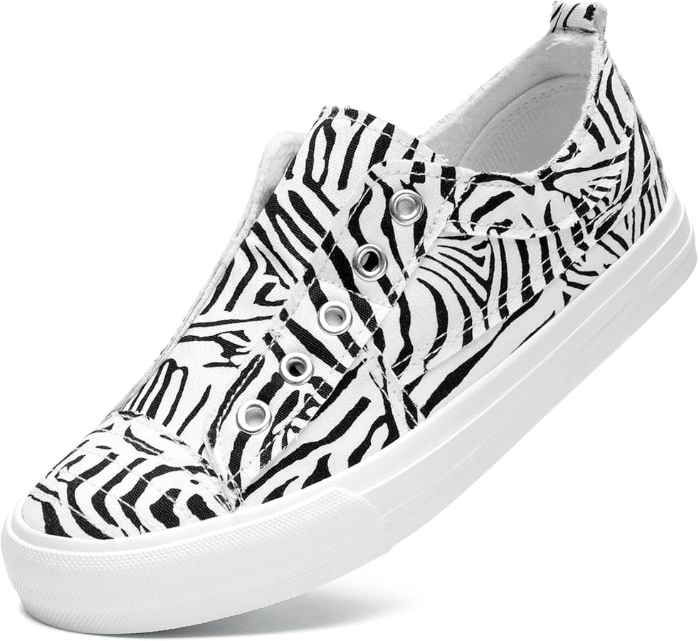 STQ Slip On Shoes Women Casual Canvas Sneakers | Amazon (US)