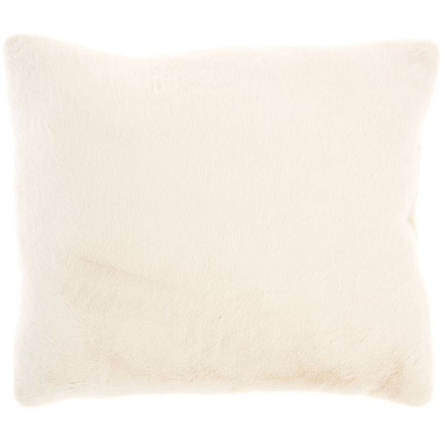20&#34;x20&#34; Oversize 2 Sided Faux Fur Square Throw Pillow Cream - Mina Victory | Target