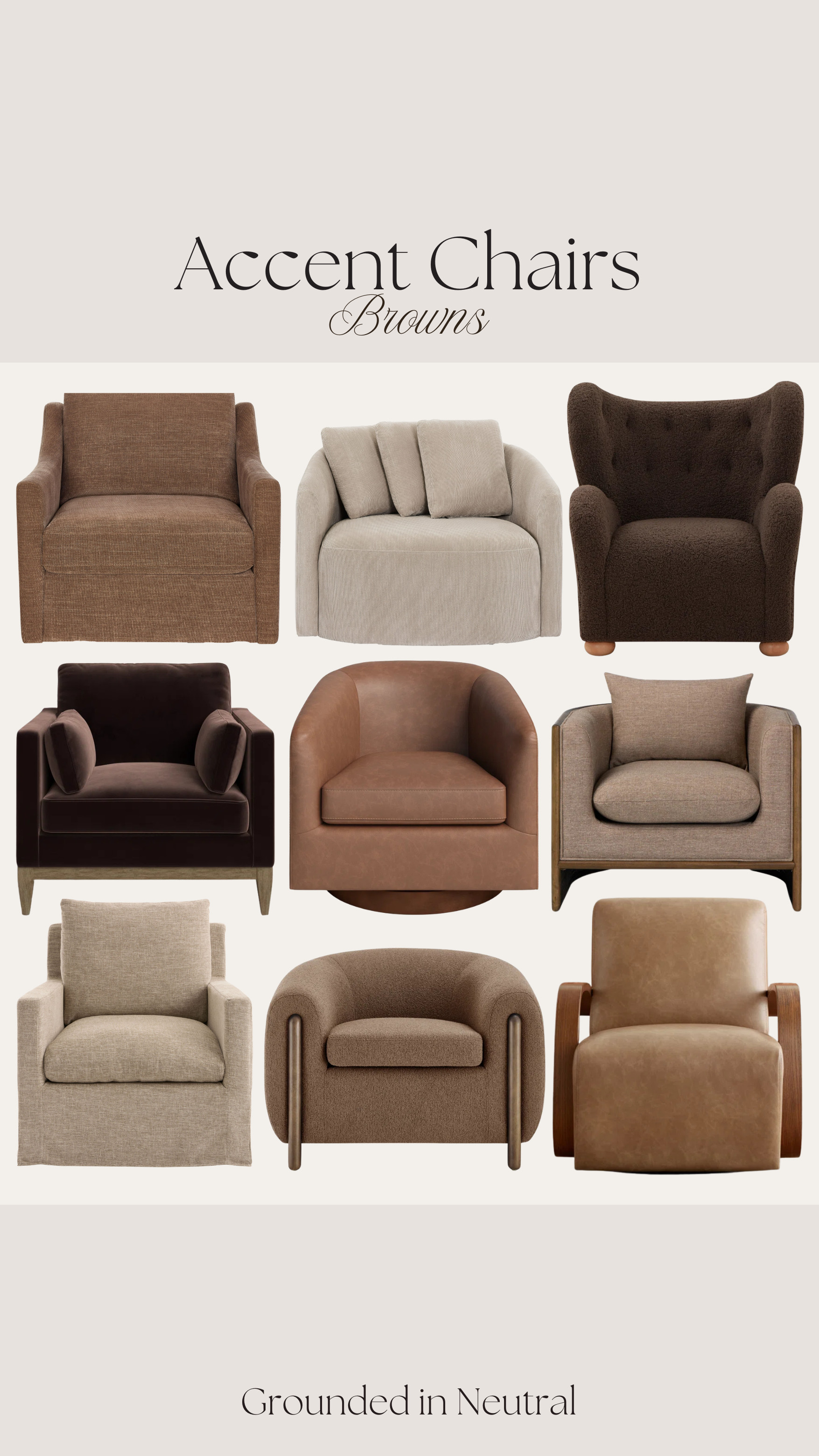 Cozy accent chairs. 🧸🤎 I'm loving these brown tones, especially for fall and adding warmth to a space. 

@Wayfair @Walmart @Target

#LTKHome #LTKSaleAlert