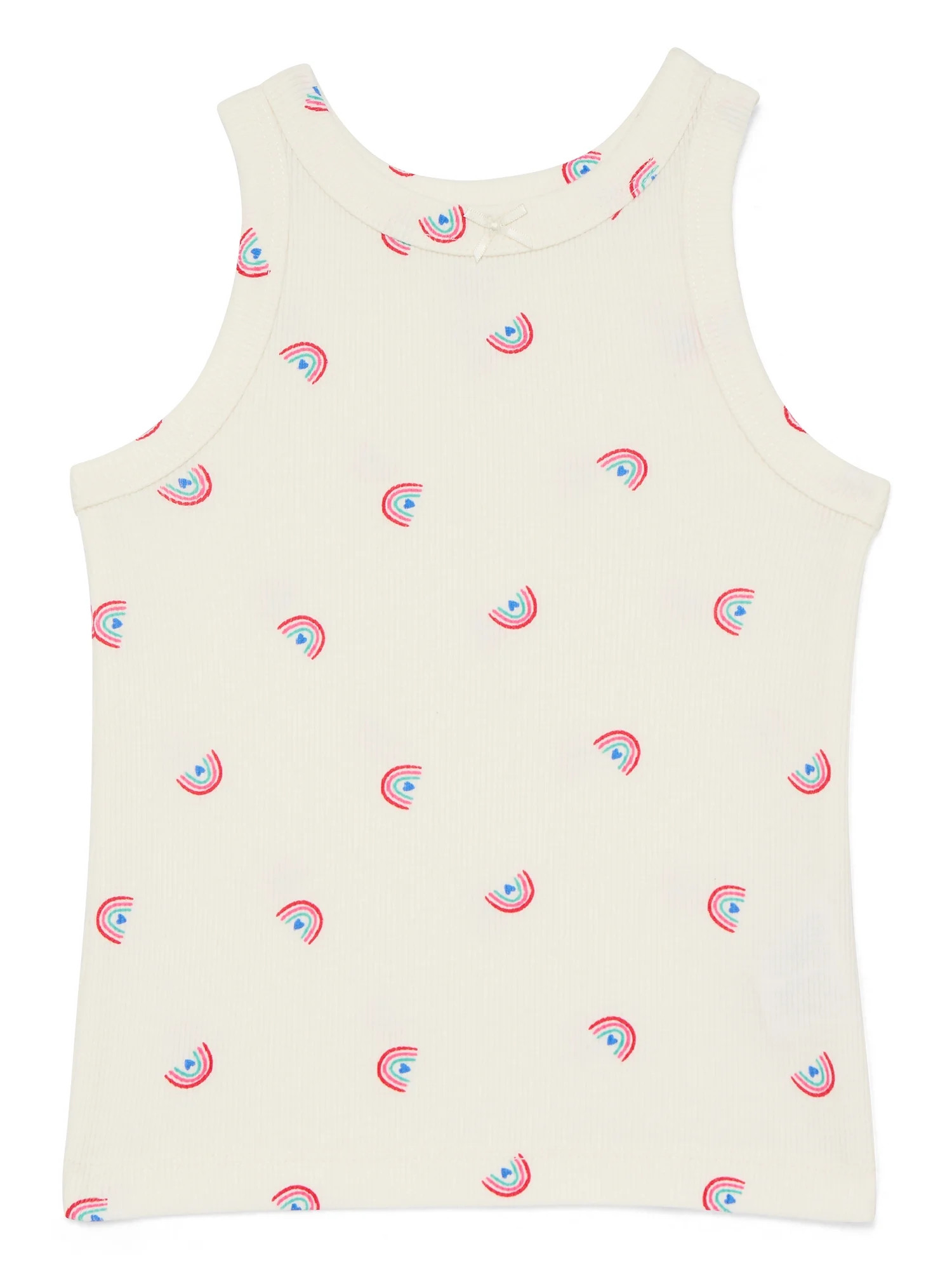 Wonder Nation Toddler Girls Ribbed Tank Top, Sizes 18M-5T | Walmart (US)