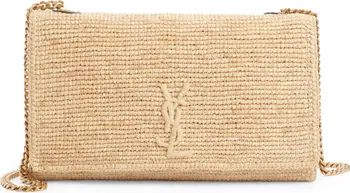 Saint Laurent Kate Medium Crochet Raffia Shoulder Bag | Nordstrom | Nordstrom
