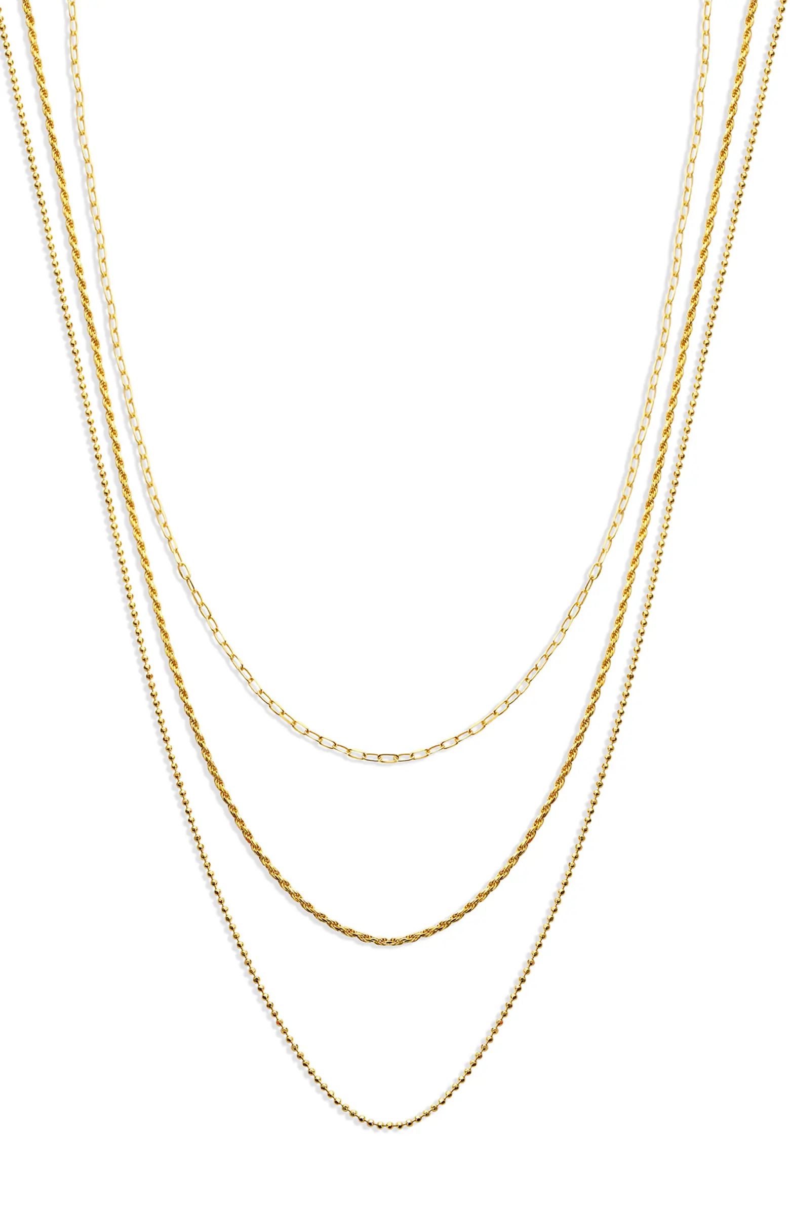 Triple Layer Chain Necklace | Nordstrom