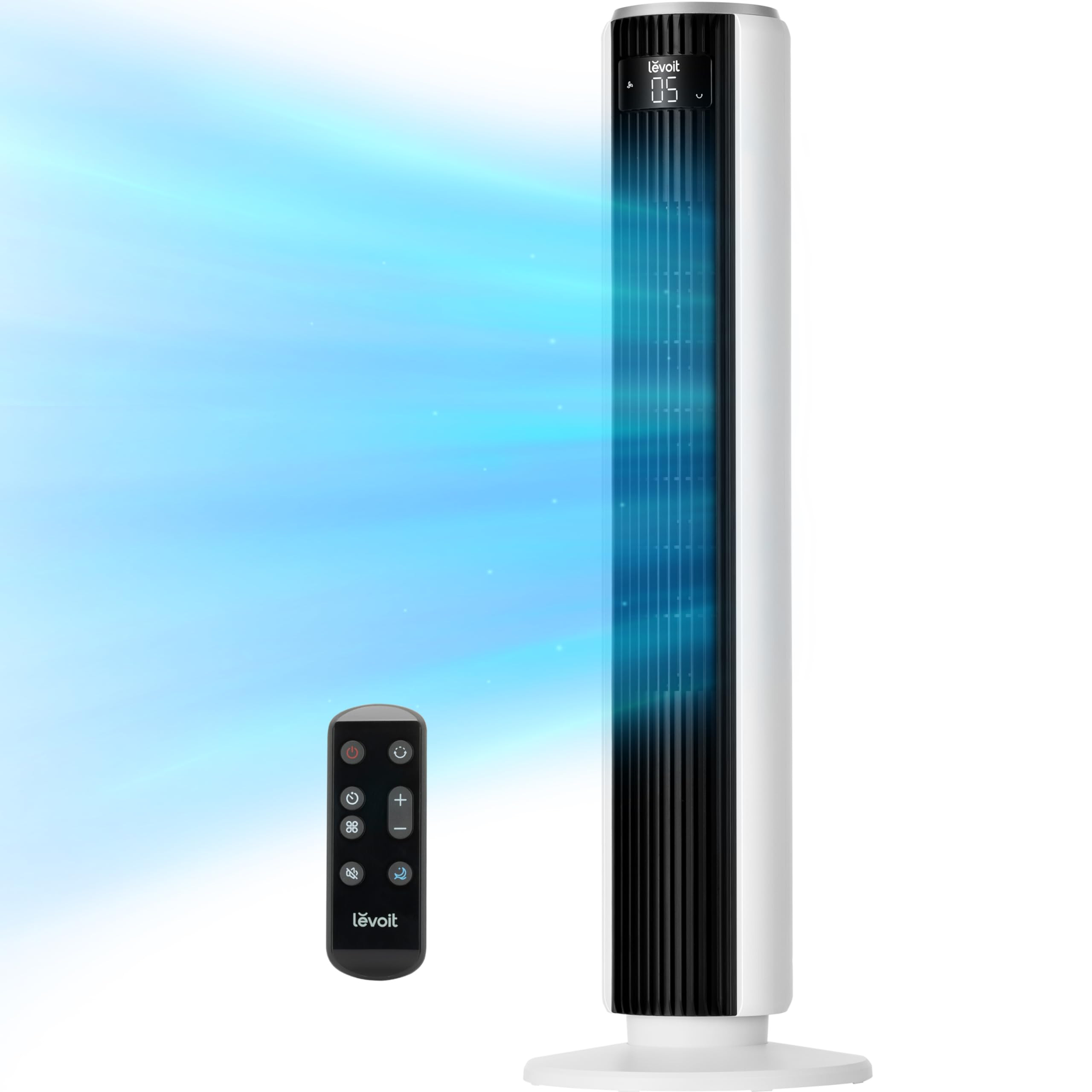 LEVOIT Tower Fan for Bedroom, Standing Fan that Blows Cold Air for Home, 28dB Quiet for Sleep, Re... | Amazon (US)