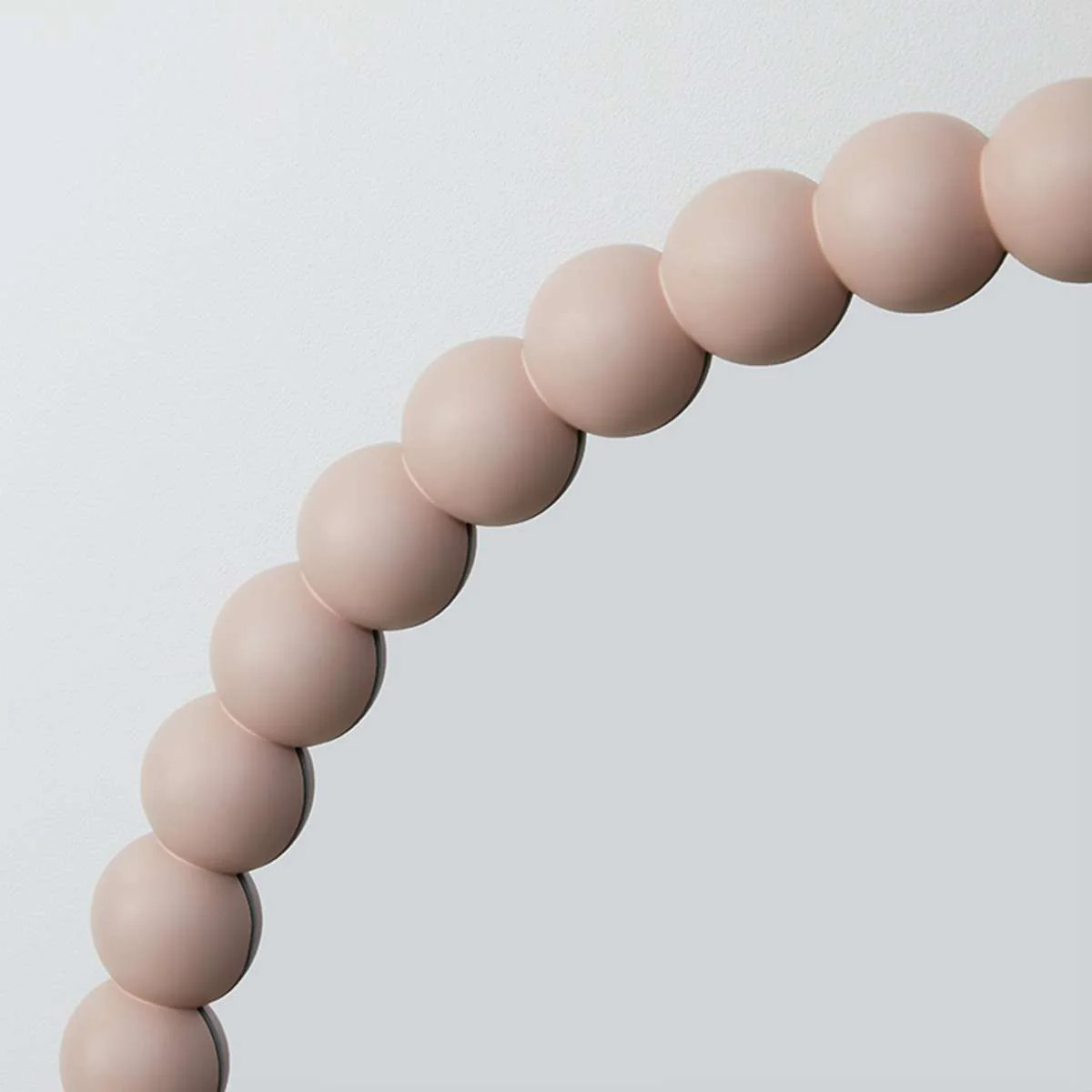 Bobbin Mirror - Round - Pink | Mocka Furniture AU