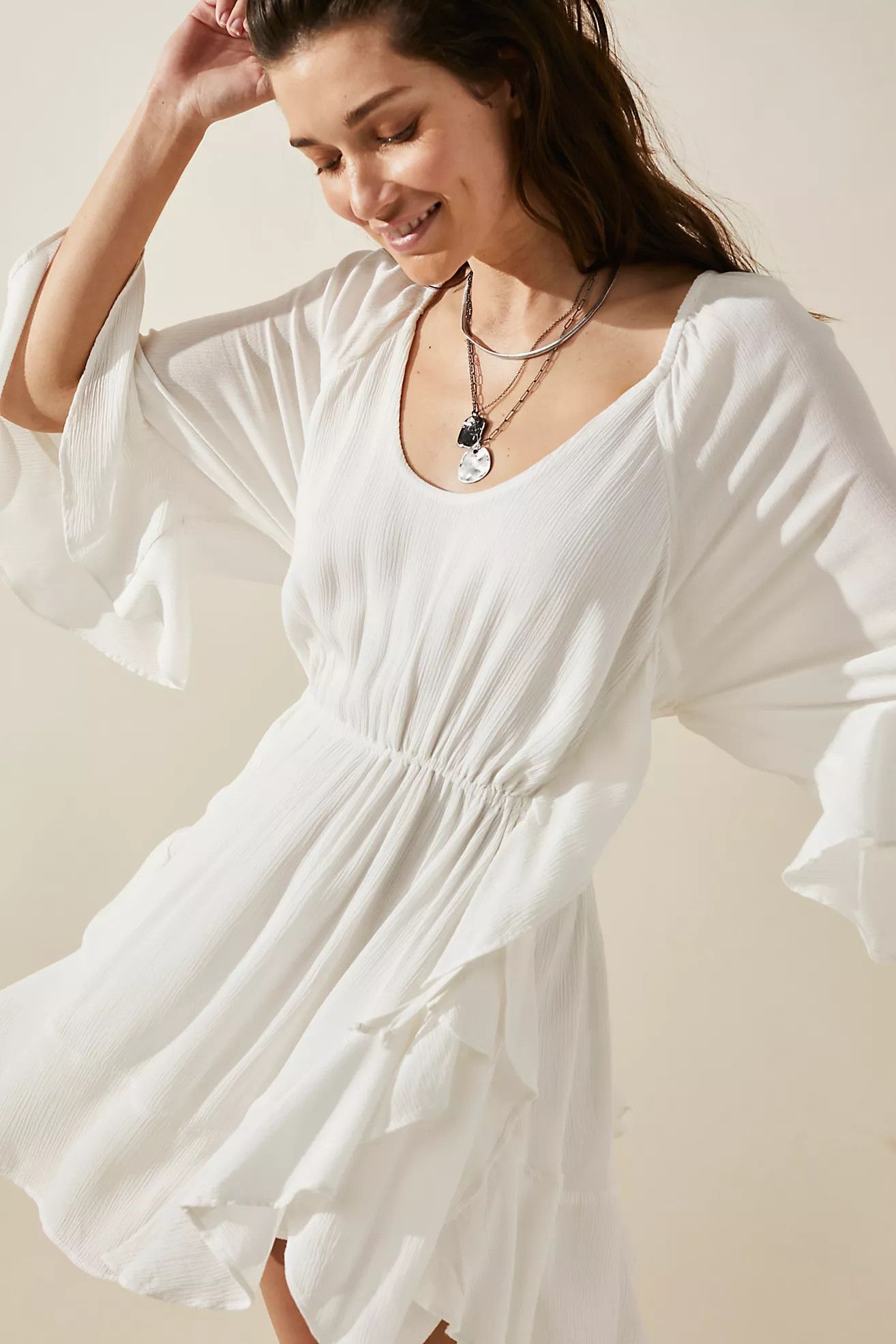 The Right Decision Mini Bridal Shower Dress - White Dresses - Graduation Dress | Free People (Global - UK&FR Excluded)