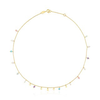 Silver Vermeil Cool Joy Necklace with Gemstones | TOUS USA