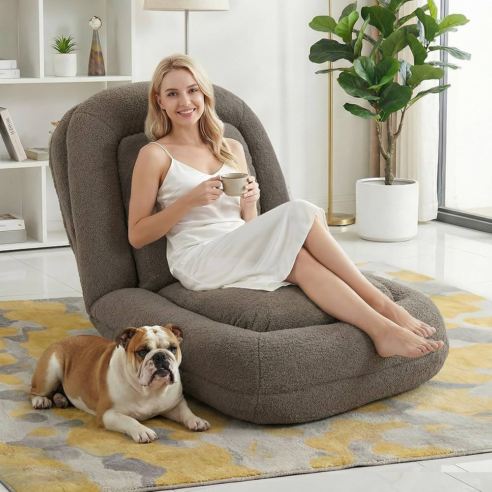 Human Dog Bed, Lazy Sofa Couch, Plush Floor Gaming Chair,5 Adjustable Position, sit, Sleep, fold,... | Amazon (US)