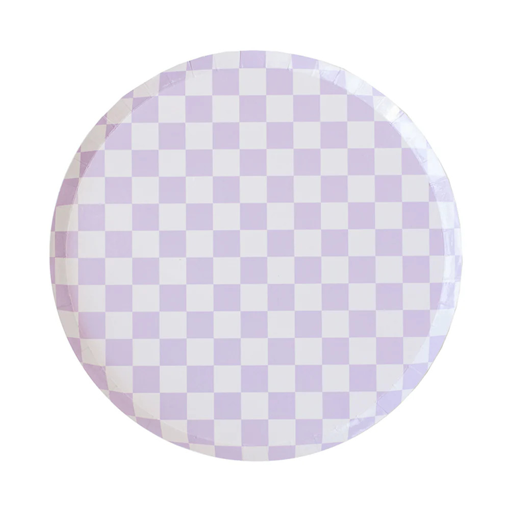 Check It! Purple Posse Dinner Plates | Shop Sweet Lulu