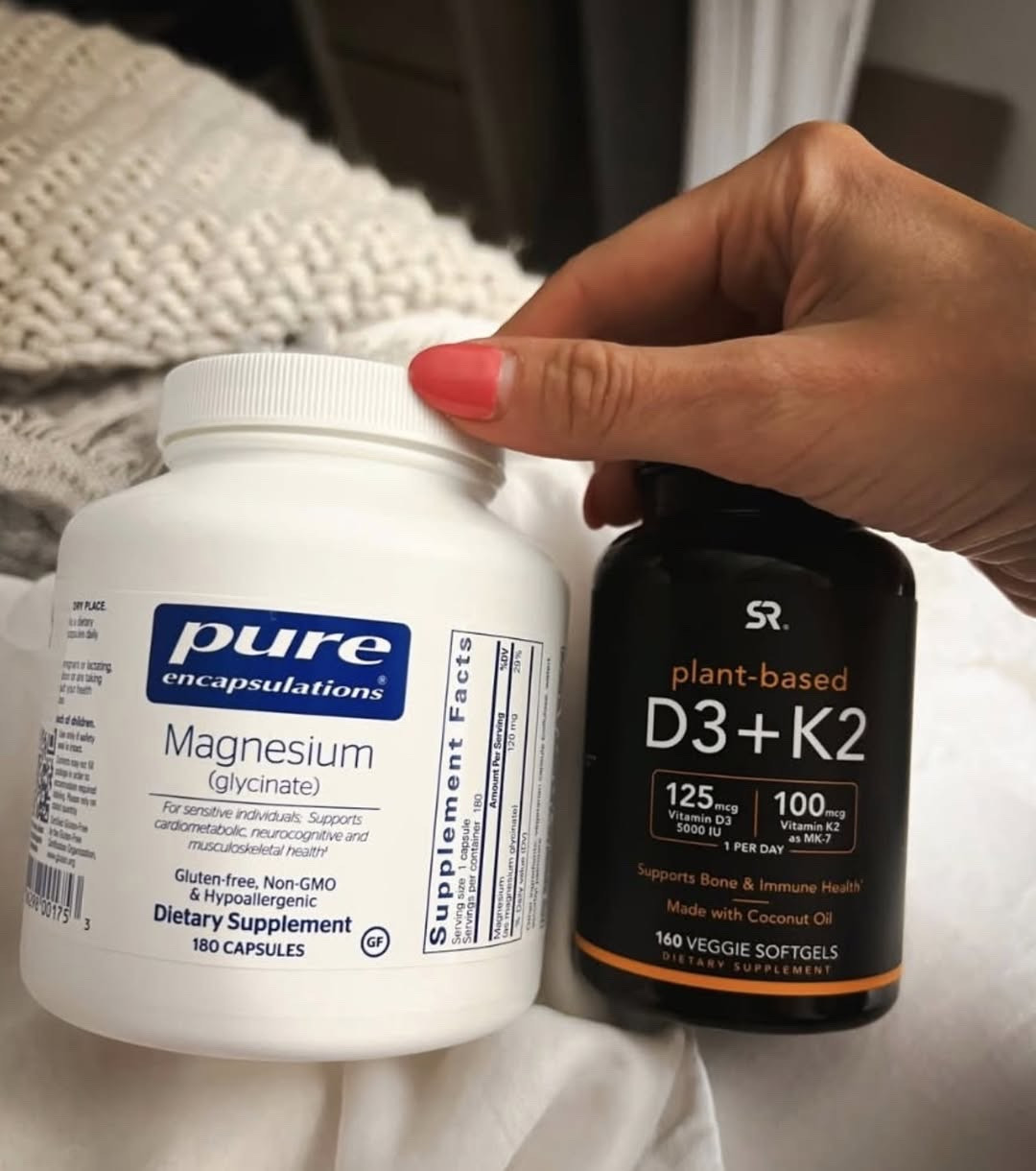 My son, Owen, and I see a holistic/functional medical doctor who recommended that I start taking Magnesium in the evenings WITH this Vitamin D. He said they both absorb best when taken together!

magnesium glycinate capsules
magnesium for sleep support
magnesium citrate supplement
daily multivitamin capsules
women’s wellness supplements
immune support vitamins
electrolyte powder packets
probiotic gut health capsules
vitamin d3 k2 supplement

#LTKselfcare