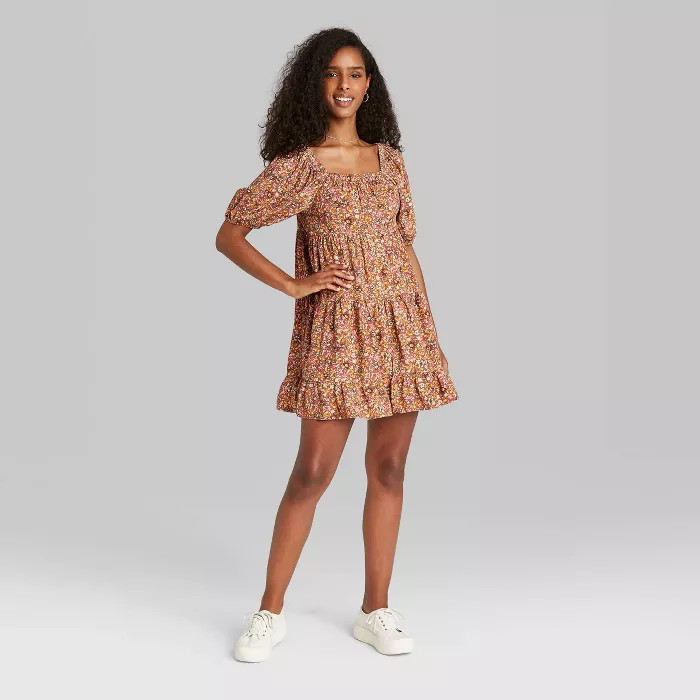 Women's Puff Short Sleeve Dress - Wild Fable™ | Target
