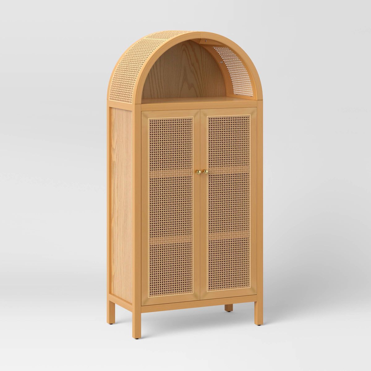 Woven Arched Wood Cabinet - Threshold™ | Target