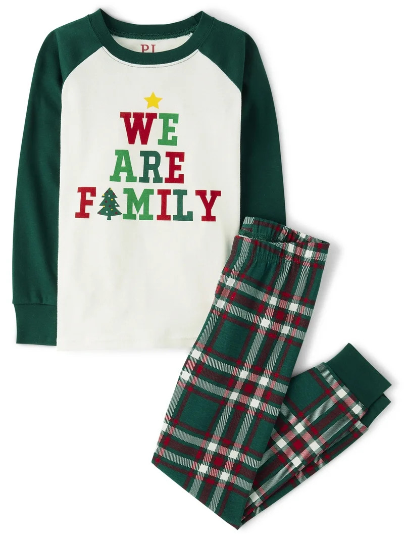 The Children's Place Kids Unisex Matching Family We Are Family Snug Fit Cotton Pajamas, Sizes 4-1... | Walmart (US)