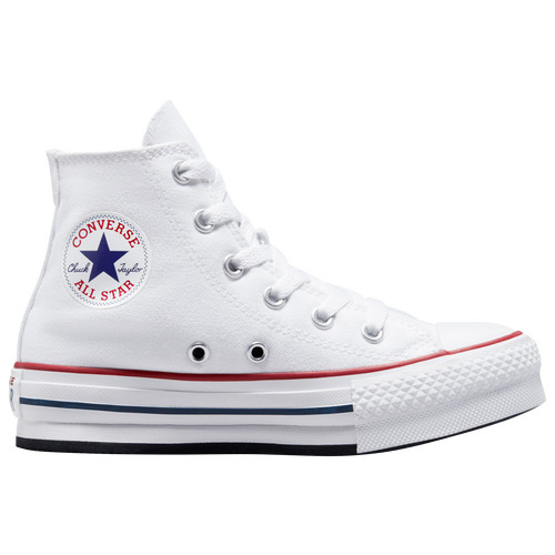 Converse Girls Converse HI Platform - Girls' Preschool Basketball Shoes White/White Size 12.0 | Foot Locker (US)