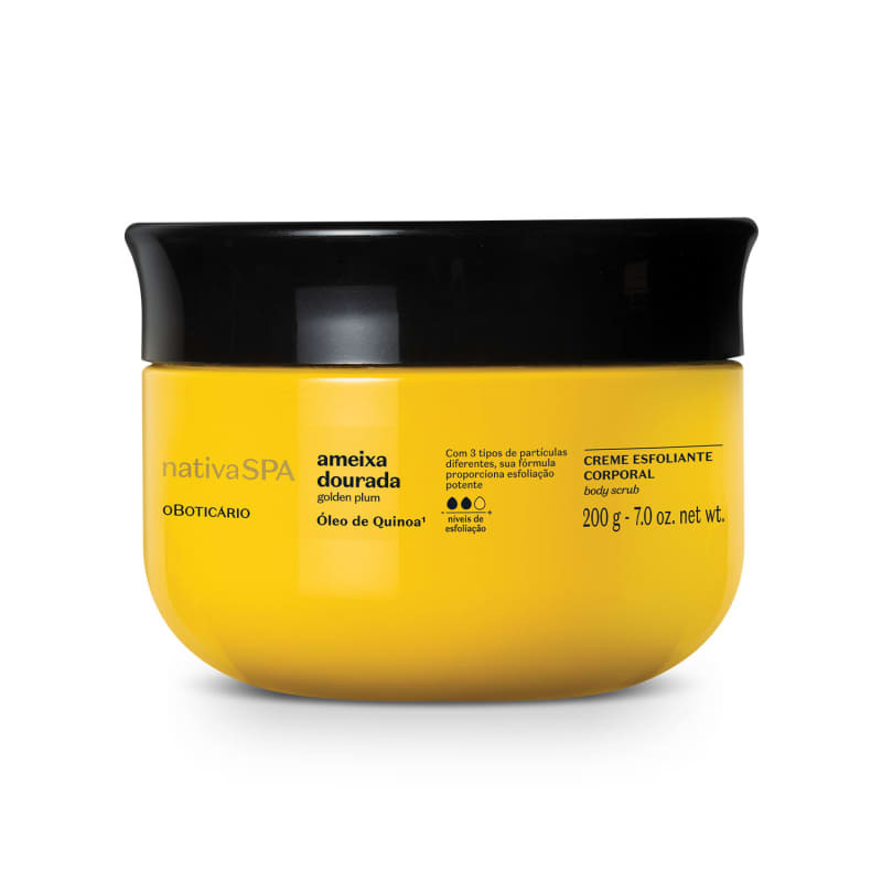 Creme Esfoliante Corporal Nativa Spa Ameixa Dourada 200g | O Boticário | oBoticario (BR)