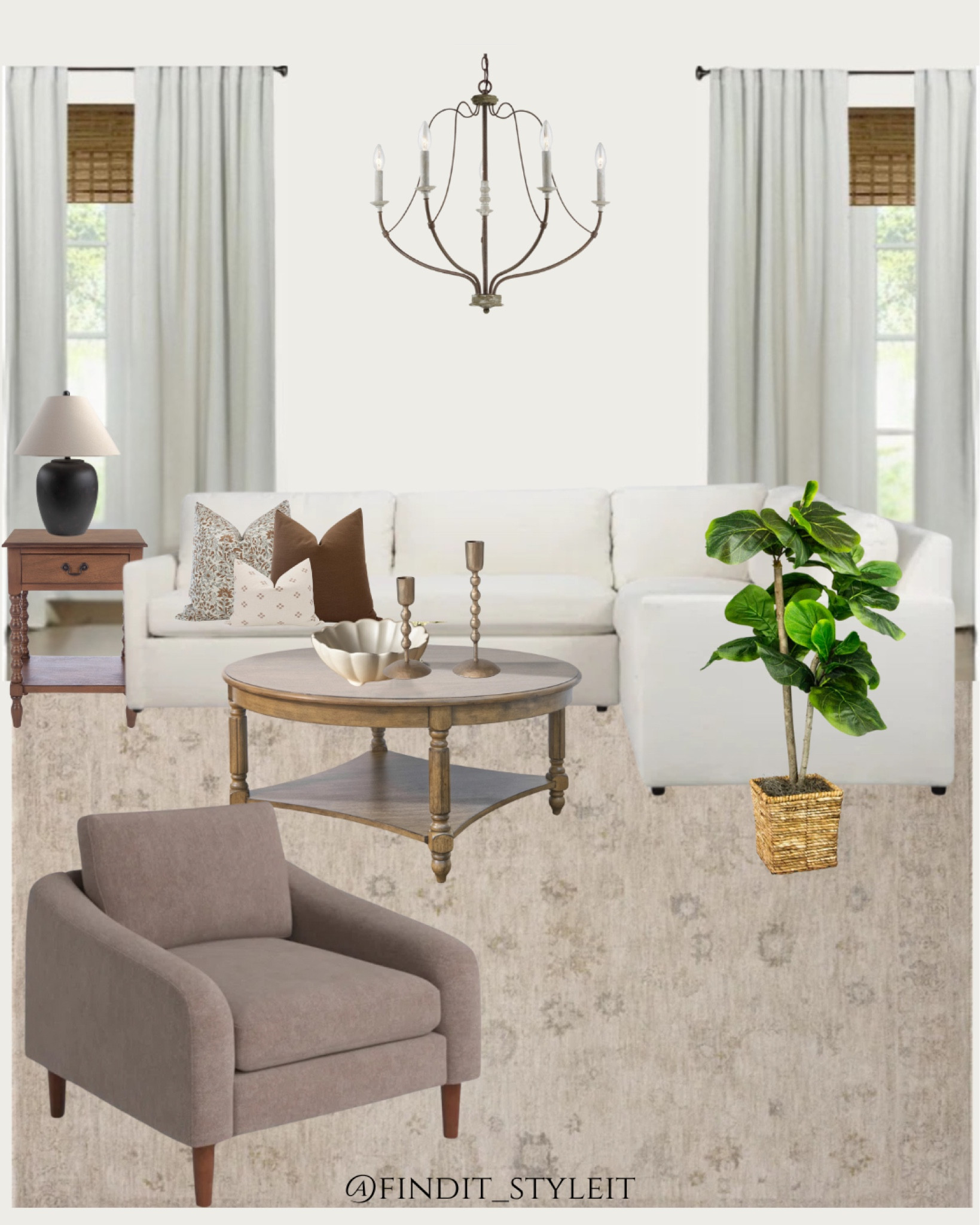 Create an inviting family room with warm brown and creamy shades.

Featuring a large sectional, a round coffee table and a European-inspired chandelier, this design is perfect for a cozy and relaxing night in.

#ltkhome #rug #sectional #livingroomrefresh #wayfaircanada #coffeetable #ltkfamily #wayfaircahome 

#LTKsale #LTKcasa #LTKcanada