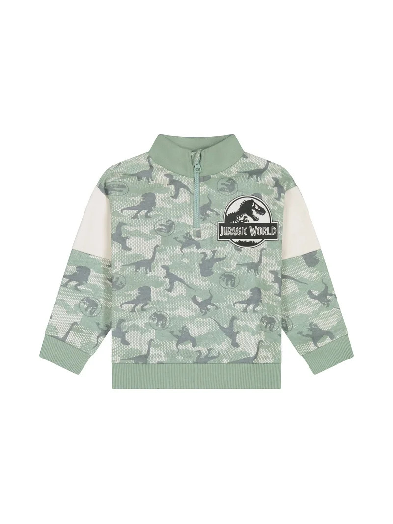 Jurassic World Toddler Boys Quarter Zip Top, Sizes 12 Months - 5T - Walmart.com | Walmart (US)