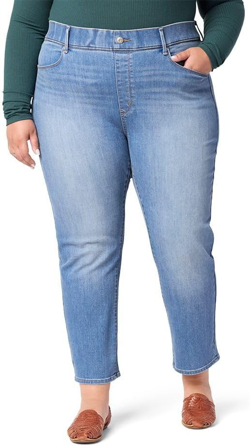 Levi Strauss Signature Gold Women's Totally Shaping Ultimate Ankle Straight Mid-Rise Stretch Deni... | Amazon (US)