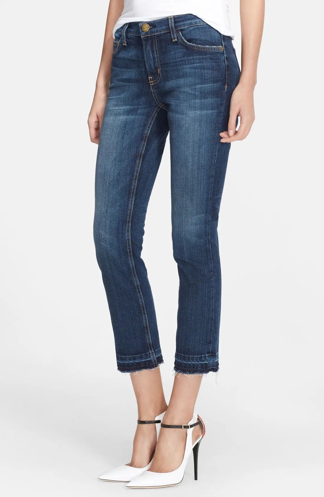 The Cropped Straight Released Hem Jeans | Nordstrom