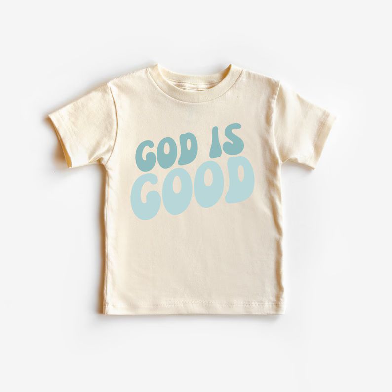 God is Good Retro Kid Tee / God is Good Retro Toddler Shirt / God is Good Baby Tee / God is Good ... | Etsy (US)