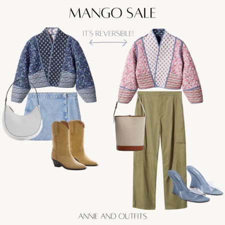 Mango Sale 30% off orders $210 or more! This reversible jacket is everythingggg. Styled it two ways here, but truly you could throw it on with jeans and would look amazing. Giving Ba&sh Paris vibes.

#mango #mangosale #springoutfit  spring trends vacation outfit summer handbag summer sandals #sandals  
#miniskirt 
#denimjacket #springjacket

#LTKsalealert #LTKfit #LTKunder100