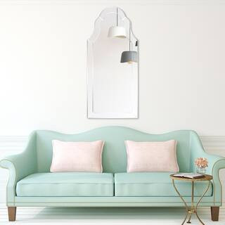 Large Arch Clear Beveled Glass Contemporary Mirror (44 in. H x 20 in. W) | The Home Depot