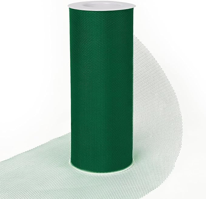 Forest Green Tulle Ribbon Roll 6 Inch x 25 Yards Perfect for DIY Tutus Gift Wrapping Wedding Baby... | Amazon (US)