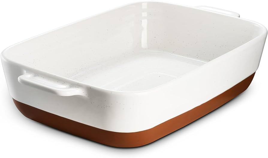 DOWAN Ceramic Baking Dish, 9x13 Lasagna Pan Deep, Casserole Dish, Extra Deep and Large Baking Pan... | Amazon (US)