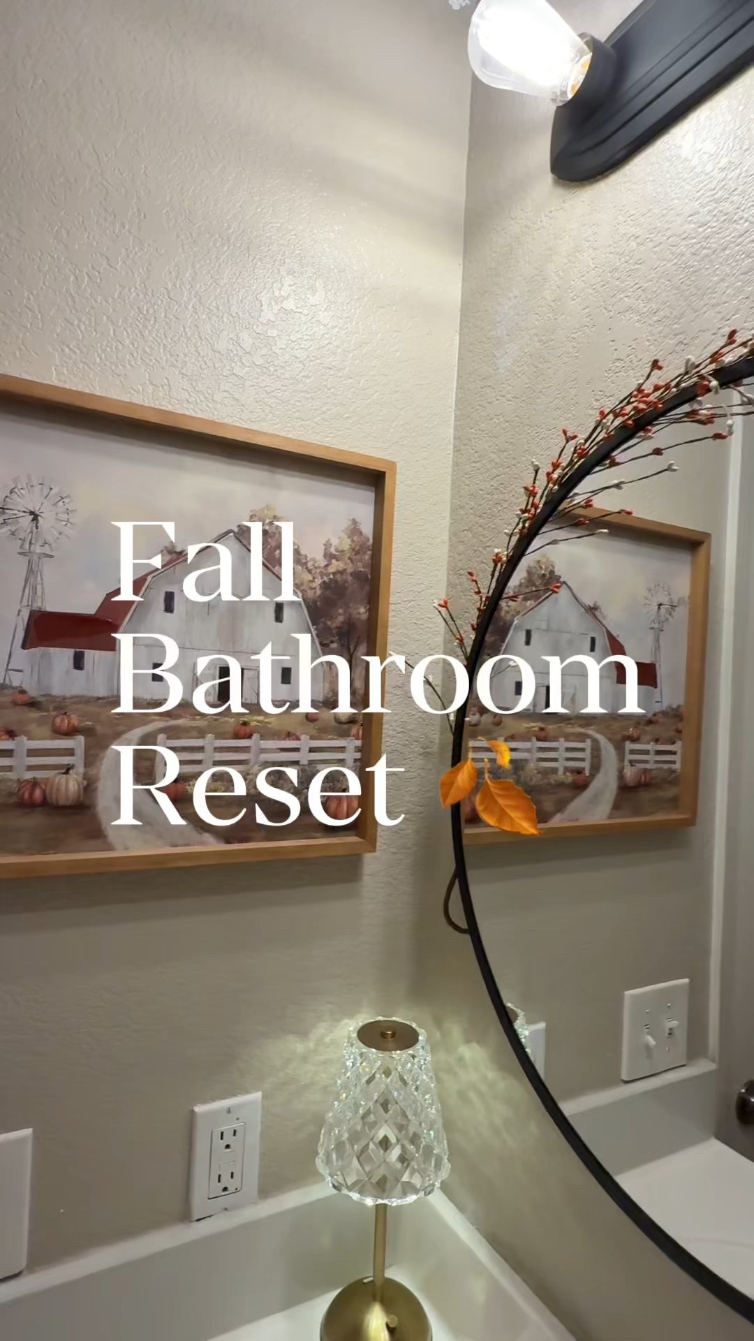 Falling for Fall 🍂
It’s almost August and before my kids ask me to turn everything Halloween I’m going to enjoy my Fall bathroom reset for at least a month…hopefully 🤞🏼

Small bathroom inspo, fall decor, bathroom reset