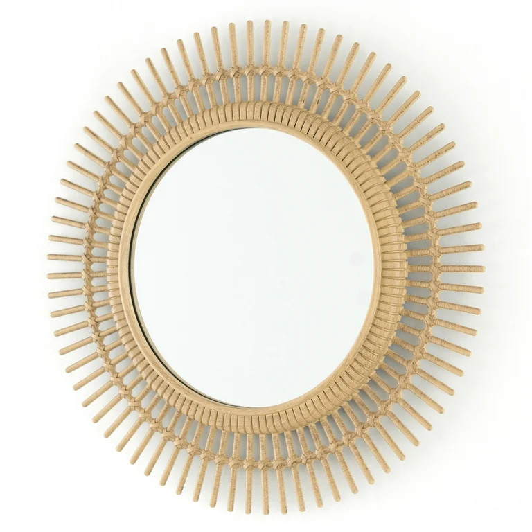 Better Homes & Garden 3 piece Faux Woven Wicker Mirror Set | Walmart (US)