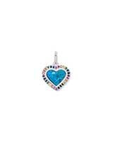 Angie Heart Sterling Silver Accent Charm in Turquoise | Kendra Scott