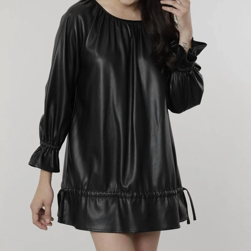 Dolce Cabo Southwest Babydoll Dress In Black - Black - S | Verishop