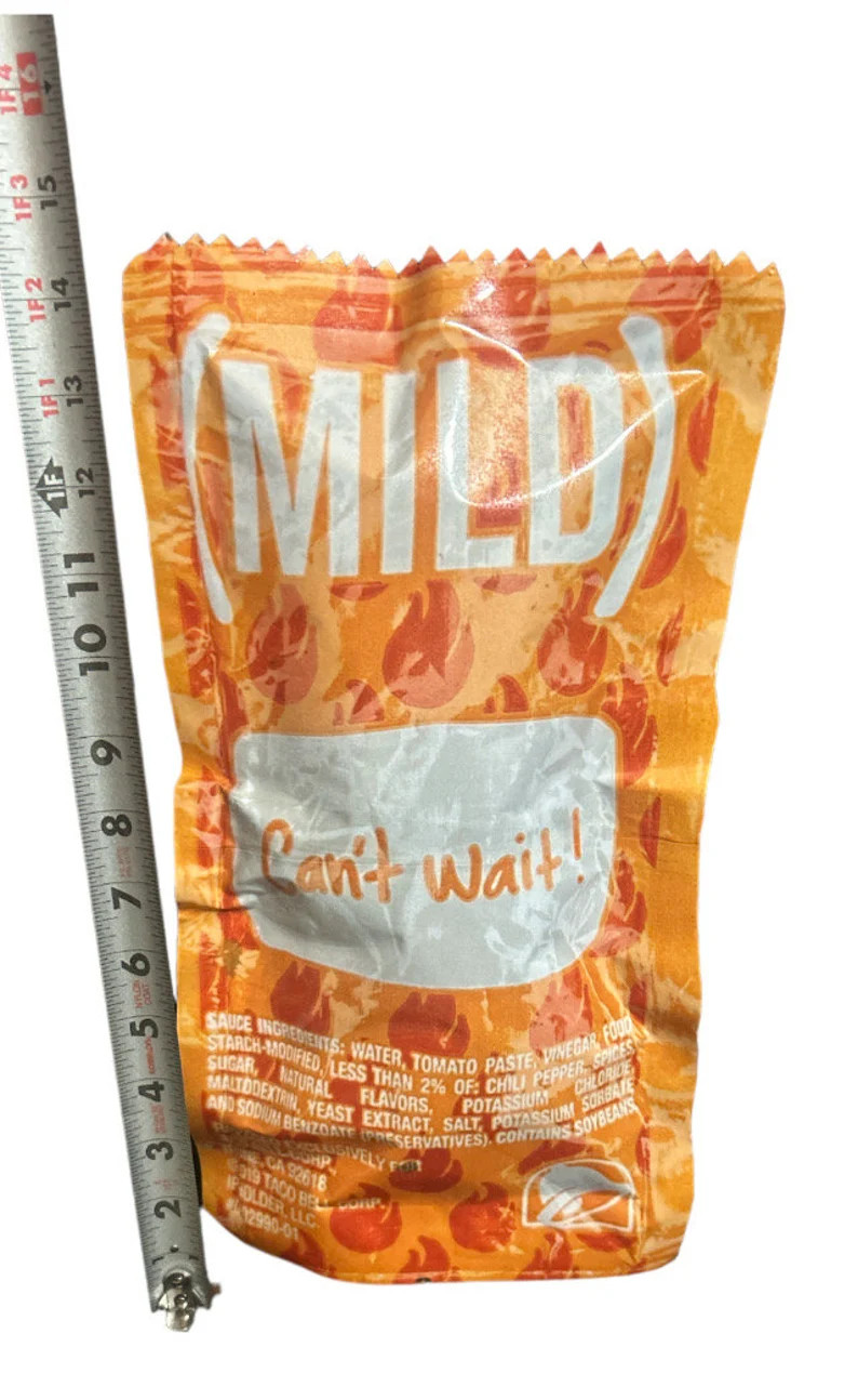 Giant \u201ccan\u2019t Wait\u201d Taco Bell Mild Sauce Packet Wall Decor! - Etsy | Etsy (Global)