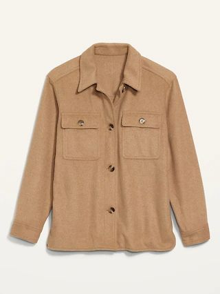 Soft-Brushed Utility Shirt Jacket for Women | Old Navy (US)