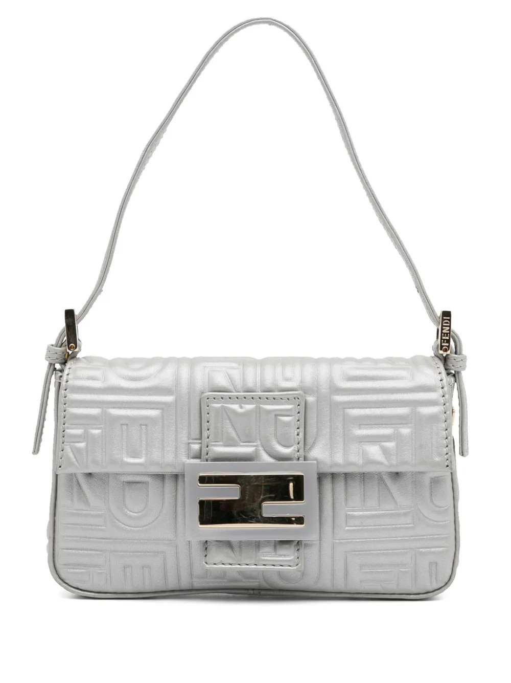 Fendi Pre-Owned embossed-logo Baguette Shoulder Bag - Farfetch | Farfetch Global