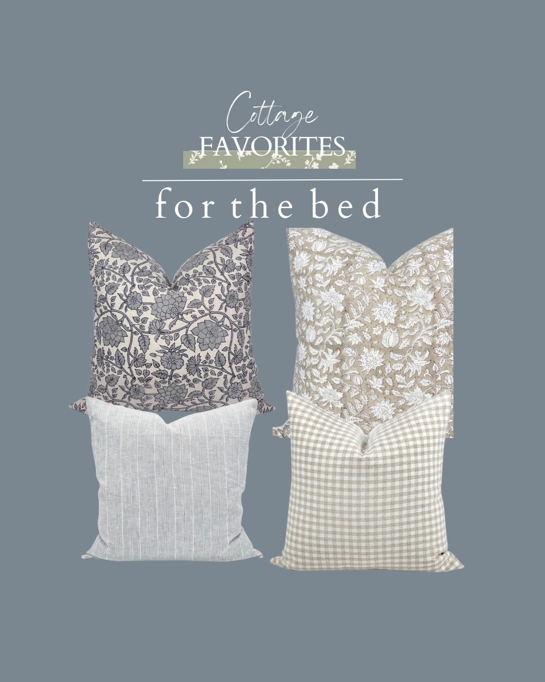 Here are some of my favorite pillows for the bed. You could do 1 euro size pillow, 1 20 x 20, and then a 14 x 20 for the perfect pillow pairing. 

#LTKHome